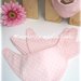Bavaglino bandana - bavaglino neonata - cotone rosa a cuoricini bianchi - fatto a mano