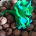 Cake-topper Dinosauro 3D interamente realizzato a mano in pasta FIMO