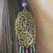 Orecchini con perle di Ematite in stile Vintage, orecchini pendenti, boho chic, orecchini perline