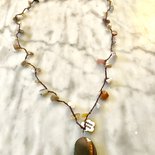 Collana In Agata Del Botswana Lavorata A Mano - Gioielli - Collane ... | Su MissHobby - Foto 6