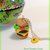 Collana hamburger in fimo personalizzata, ciondolo panino con hamburger, idea regalo amica per amanti dei fast food, cibo in miniatura