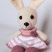 Coniglietta amigurumi con vestitino rosa 