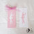 ballerina etichette segnaposto danza prima comunione bimba rosa e bianco personalizzabile