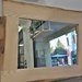 Specchio in legno artigianale 87x67 cm