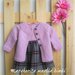 Abito bambina scottish tartan - corpetto pura lana merino rosa - fatto a mano 