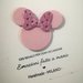 Cerchietto capelli Bambina Minnie icona rosa glitter. Personalizzabile con nome . Colori personalizzabili