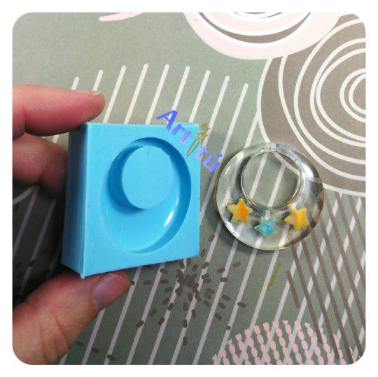 Stampo In Silicone Per Cabochon Resina - 176 Cavità: Cuore, Goccia, Ovale, Quadrato - 2