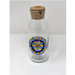 Bottiglia in Vetro con tappo in Sughero e decoro frontale in Mosaico nelle tonalità del Blu e Oro