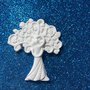 Sposi stilizzati abbracciati con albero della vita gesso ceramico fai da te 