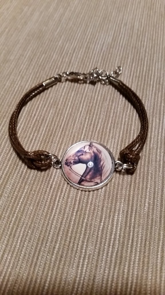 Bracciale Regolabile Percy Jackson Con Ciondolo 'Camp Half-Blood' E Cavallo Alato - Gioiello In Acciaio Inossidabile Per Fan