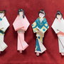 cartamodello segnalibro in cartoncino stile origami mod.geisha II°