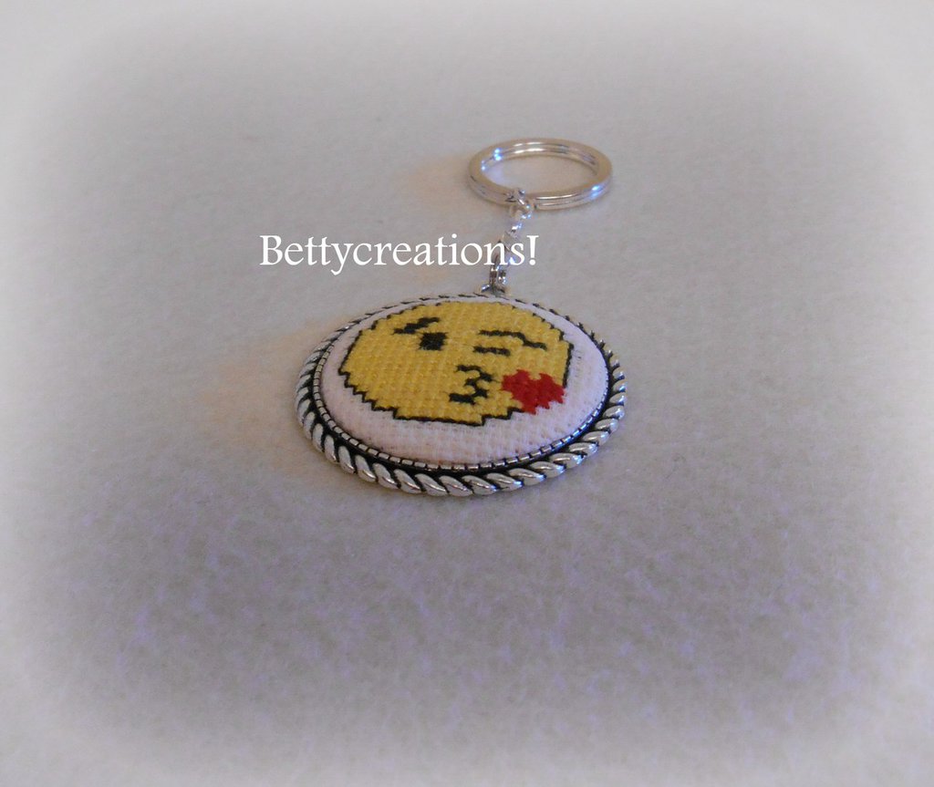 Kit Portachiavi A Ricamo Fai Da Te 'Cerchio Scozzese' - Happy Stitching Con Tela Zweigart - 3