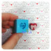 Stampo in silicone cuore con fiocco originale handmade per decorazioni in resina, gesso