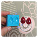 Stampo in silicone doppia goccia cabochon misura SMALL per gioielli