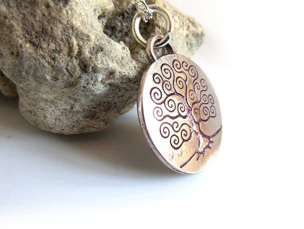 Collana Argento Albero Della Vita Collana con ciondolo Albero della vita EDEN in metallo tibetano da