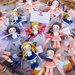 Bomboniera Battesimo, comunione bambolina amigurumi portachiavi per bimba.