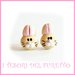 Orecchini Pasqua lobo  perno " Pulcino " giallo fimo cernit kawaii Pasqua idea regalo bambina ragazza personalizzabile 