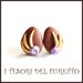 Orecchini Pasqua lobo  perno " Uova cioccolata al latte fiore  lilla  "  fimo cernit kawaii Pasqua idea regalo bambina ragazza personalizzabile 