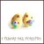 Orecchini Pasqua lobo  perno " Uova cioccolato bianco pois fiore  "  fimo cernit kawaii Pasqua idea regalo bambina ragazza personalizzabile 