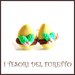 Orecchini Pasqua lobo  perno " Uova cioccolato foglie verdi  "  fimo cernit kawaii Pasqua idea regalo bambina ragazza personalizzabile 