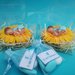 Bomboniera battesimo bebè  su fiore