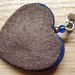CIONDOLO HEARTS 3 - blu con glitter turchese e blu - atossico e nichel free