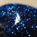CIONDOLO HEARTS 7 - blu con glitter blu argento - atossico e nichel free
