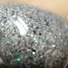 CIONDOLO HEARTS 8 - grigio marmo con glitter nero argento verde menta + charm - atossico e nichel free