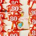 Scatolina portaconfetti con calamita personalizzata compleanno bomboniera 80 anni 