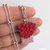 Collana cuore di rose rosse