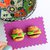 Orecchini hamburger in fimo, orecchini panino, miniatura cibo, orecchini da lobo, idea regalo bambina, gioielli bambina, gioielli hamburger