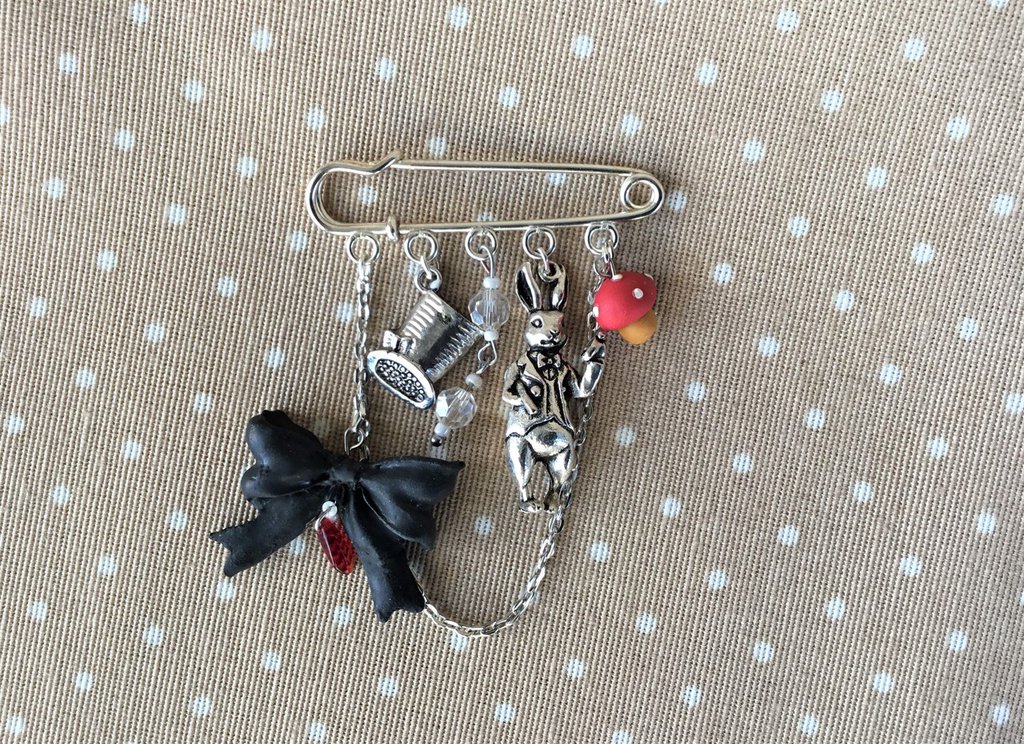 Spille Gioiello Spilla Pulcinella Corallo Rosso Argento 925 | Gioiello Made In Italy Spille Da Balia Gioiello - Foto 9