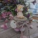 Bomboniera vasetto bimba con orsetta dipinta a mano, ideale per nascita, battesimo, comunione e cresima