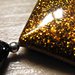 CIONDOLO 4LEVELS 4 - bronzo con glitter oro e nero + nero con glitter argento e antracite + charm - atossico e nichel free