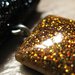 CIONDOLO 4LEVELS 5 - bronzo con glitter oro e nero + nero con glitter argento + charm -  atossico e nichel free
