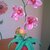 orchidea all'uncinetto in rosa sfumato