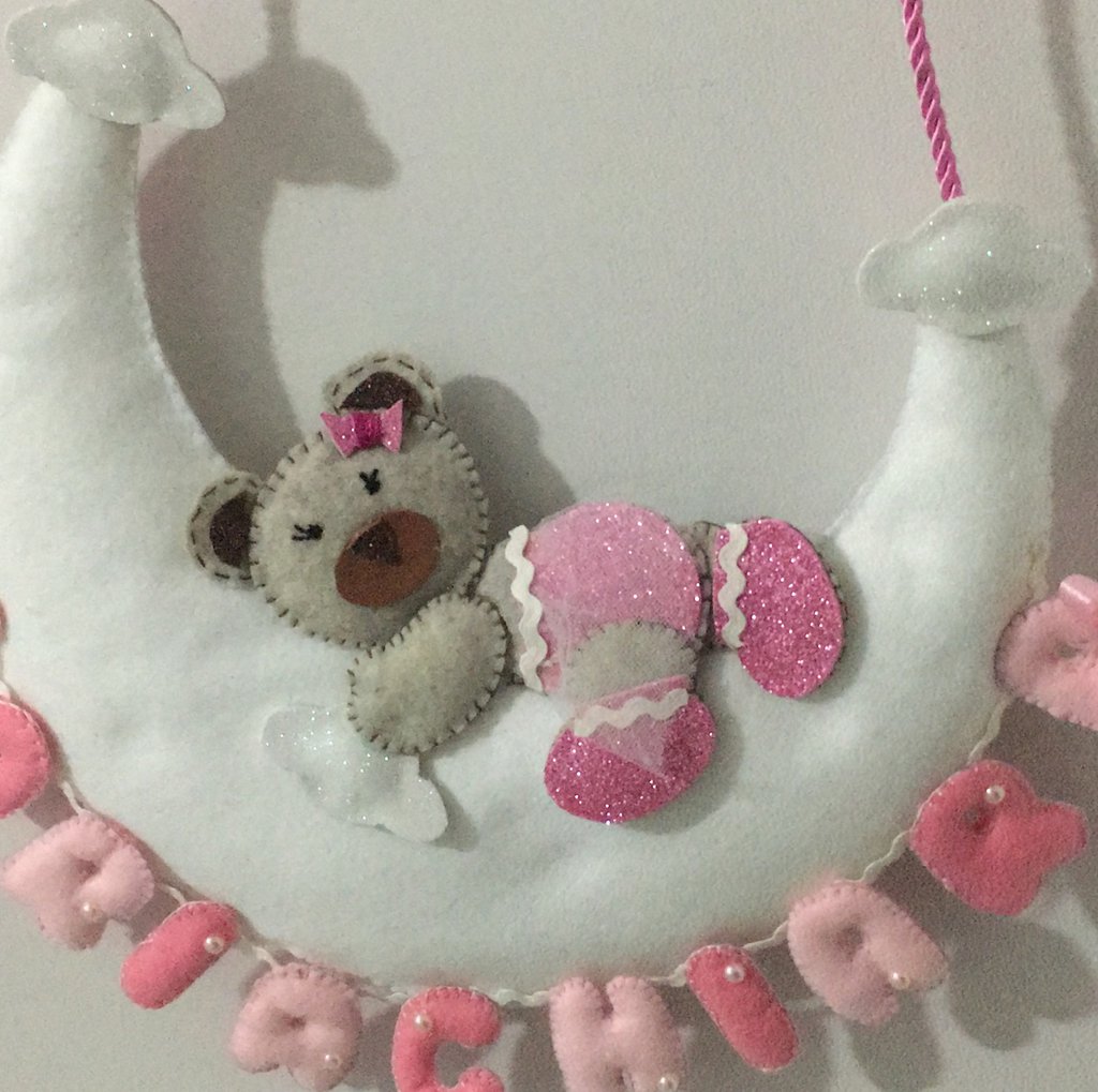 Fiocco nascita grande bimbo bimba con nome e cuori e coccardina
