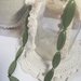 Collana verde Swarovski satinato. Bracciale. Completo smeraldo elasticizzato