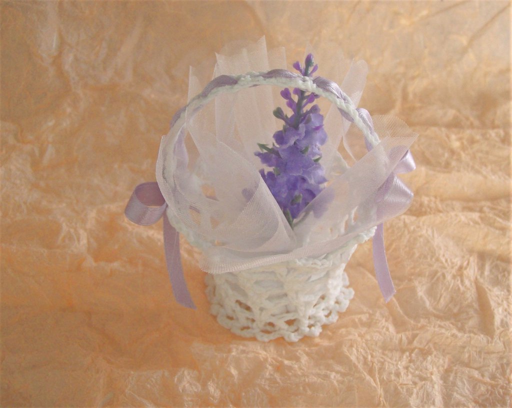 Cestini Intrecciati Con Manico - 4 Pezzi Per Matrimoni E Decorazioni - Foto 2