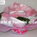 Torta di Pannolini Pampers baby dry bouquet FIORI mazzo rosa nascita battesimo