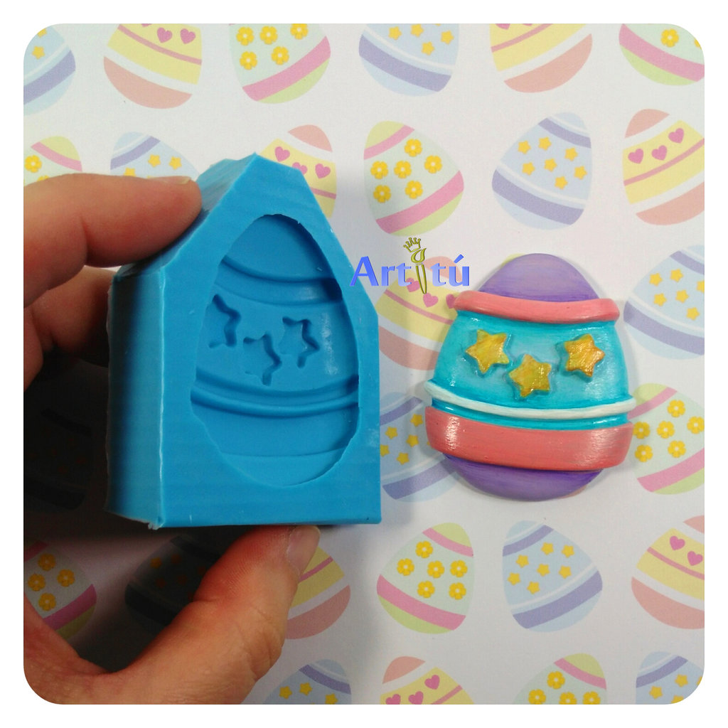 Stampo Silicone Uovo Di Pasqua 21x9.5 Cm - Per Cioccolato, Torte, Sapone, Lavabile - Foto 12