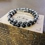 Bracciali in Onice nera ed Ematite