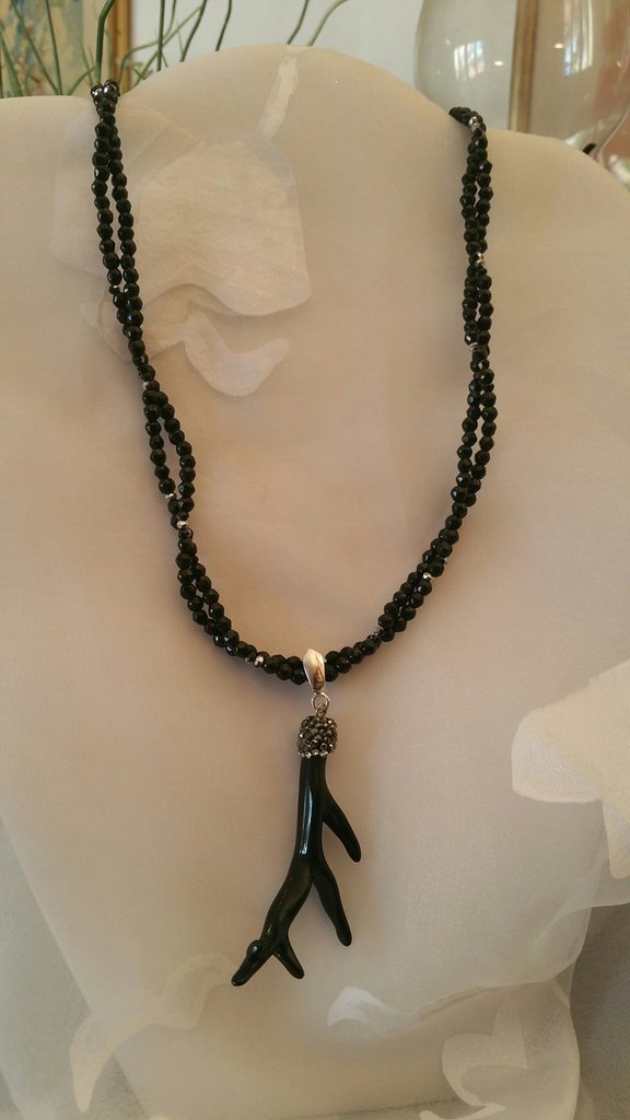 Lydreewam Collana Malocchio Donna Argento 925 Amuleto Protezione Collana Catena Doppia con Perline e Zirconi Compleanno Regalo di Natale, Regolabile 40+5cm