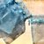 54 sacchetti sacchettini organza - azzurro - 8 x 7,5 cm  offerta