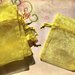 35 sacchetti sacchettini organza - giallo - 8 x 7,5 cm  offerta