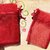 35 sacchetti sacchettini organza - rosso - 8 x 7,5 cm  offerta