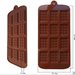 Stampo in Silicone a Rettangoli/Quadretti - tipo piccola tavoletta di cioccolato - Gessi - Fondente - Decorazione Torte - Cioccolato - Sapone - Resina