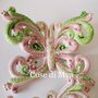 Farfalle in ceramica realizzate a mano 