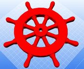 File STL per stampa 3D Timone in rilievo arte marinaresca download digitale