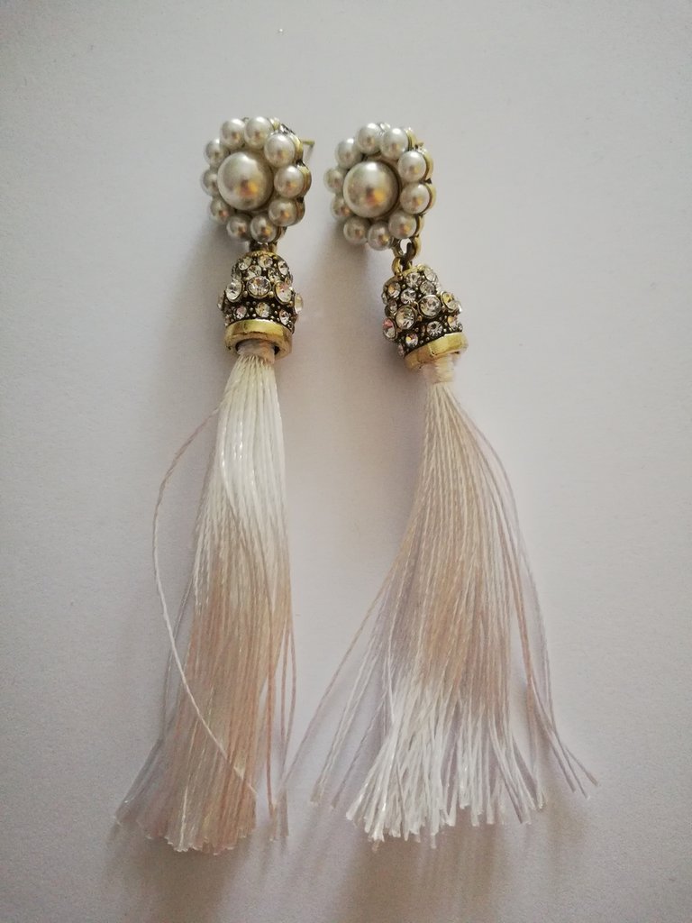 Yienate Orecchini Di Perle Di Pizzo Sexy Con Borchie Orecchini Lunghi In Pizzo Floreale Con Pendenti Orecchini Da Ballo In Pizzo Nero Alla Moda Per Donne E Ragazze - Foto 10